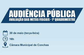 Audiência Pública - Metas Fiscais do 1º Quadrimestre