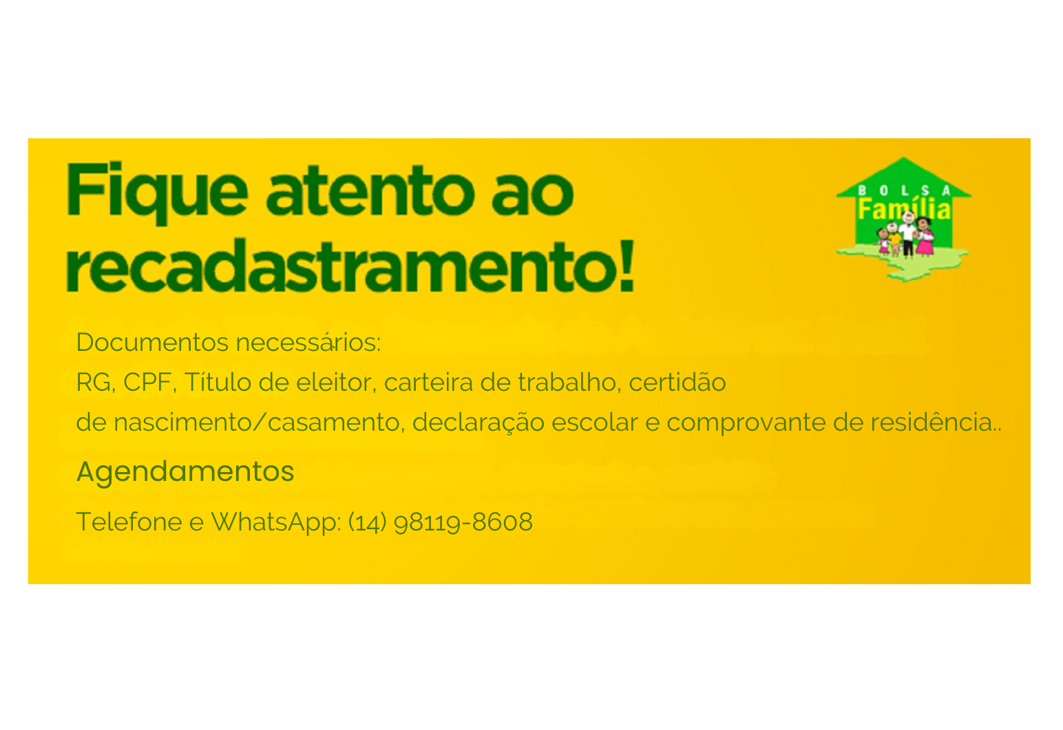 Bolsa Família | Comunicado