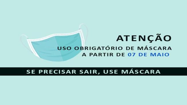 Uso obrigatório de máscara