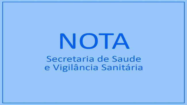 Nota de esclarecimento: drive-thru de vacinação